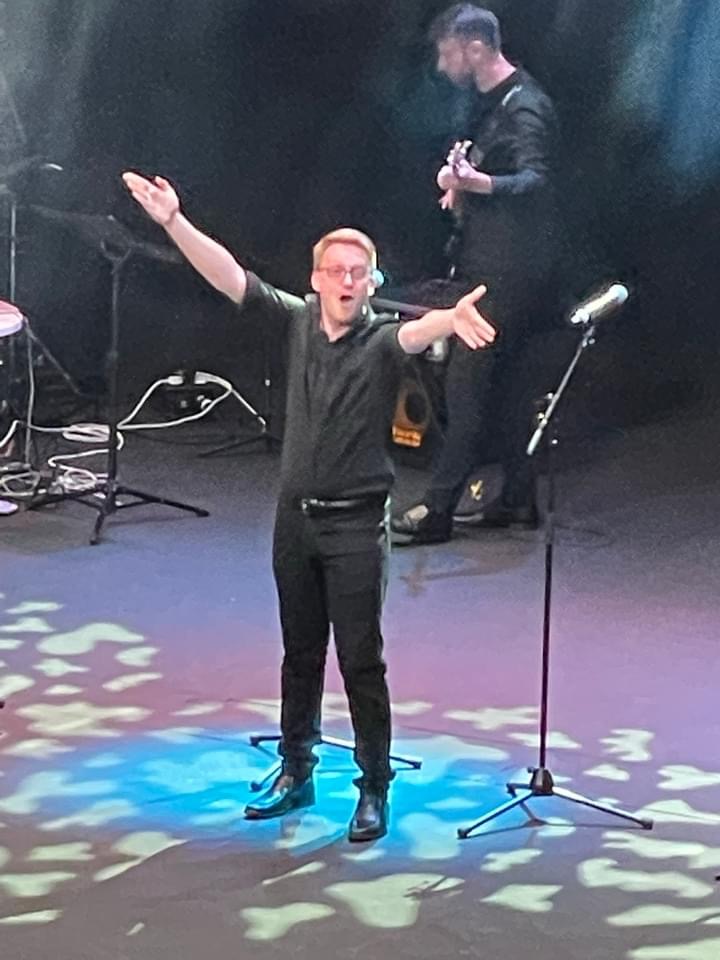 Dan on stage at the Big Sing